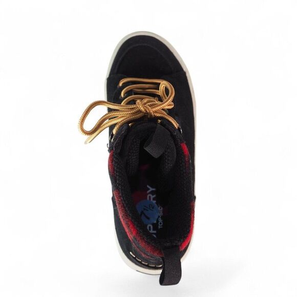 Sperry Striper Storm Hiker Black Suede Checkered Buffalo Red STS23799 Men's 7.5 - Picture 9 of 11